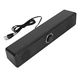 Xiuganpo USB-Computerlautsprecher, Klarer Klang, Desktop-Soundbar für PC, HiFi-Lautstärkeregler,...