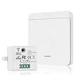 Herbst Funk Lichtschalter Set, Funkschalter Licht 230v, Keine Verkabelung Erforderlich, Funkschalter...