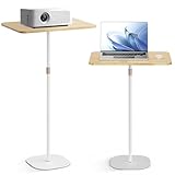 POLESTO Stehpult Höhenverstellbar Schreibtisch mit 46–120cm Laptop Ständer Mobile Präsentations...