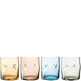 LEONARDO HOME VESUVIO Trinkglas • 1 Set • Farbige Gläser • Einschlüsse im Glas •...