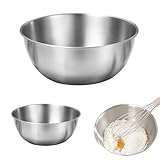 Rührschüsseln – Edelstahl-Rührschüssel | Backschüsseln | Lebensmittelqualität Kochen...