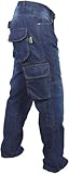 Rider Protec® Herren Motorradhose Jeans Cargohose mit Hüft- und Knieprotektoren und schützendem...