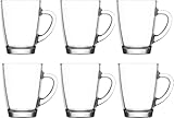 vienberg Teegläser-Set 6,12 oder 24tlg. mit Henkel 250 ml aus hochwertigem Glas Ideal für...