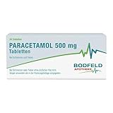 PARACETAMOL 500 mg Tabletten Bodfeld Apotheke 20 St - bei leichten bis mäßigen Schmerzen (wie...