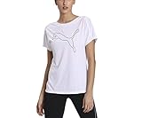 Puma Damen T-Shirt Train Favorite Jersey Cat Tee 519523 Puma White L