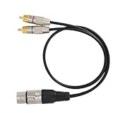 Audio Splitterkabel für Audio Splitterkabel PVC-Metall für Audio Splitter 1 XLR-Buchse auf 2...