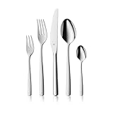 WMF Boston Besteck Set 12 Personen, Essbesteck 60 teilig, Monobloc-Messer, Cromargan Edelstahl...