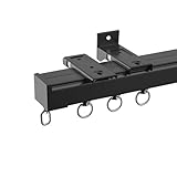 Stille Vorhangschiene, Wandmontage, Deckenschiene, 2,6 mm dick, robuste Gardinenstange,...