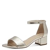 Tamaris Sandalette Damen Vegan Elegant metallic,EU 40