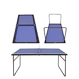 Vopese Tischtennisplatte 137.2cm/4.5FT Foldable Table Tennis Table, Portable Ping Pong Table Set...