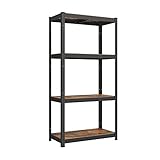 SONGMICS Standregal, Bücherregal, Lagerregal, 4 Ablagen, verstellbar, 40 x 80 x 160 cm, bis 520 kg...