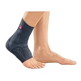 medi Levamed Sprunggelenkbandage unisex | Silber | Größe II | Gelenkbandage zur Stabilisierung des...