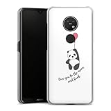 DeinDesign Hard Case kompatibel mit Nokia 7.2 Schutzhülle transparent Smartphone Handy Hülle Panda...