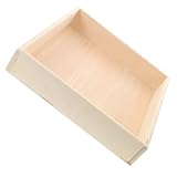 BESPORTBLE Sandkasten Quadratisch 25X25X6cm Indoor Montessori Sandspiel Kiste mit Aufbewahrungsfach...