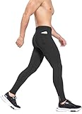 baleaf Herren Winter Kompressionshose Lang Wasserabweisend Thermo Laufhose Lauftights Sporthose mit...