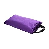 Hugger Mugger Ungefüllter Yoga-Sandsack mit 4,5 kg, Violett – verleiht Ihren Posen Gewicht,...