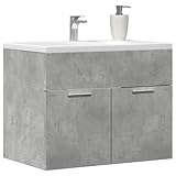 GCHDHAPB Möbelsets, Badmöbel-Sets, Waschbeckenunterschrank, Betongrau, 60 x 38,5 x 46 cm,...