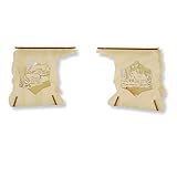 Holzkunst Schoenberg Schwibbogenerhöhung Winterdorf aus Holz 2er-Set – Fensterbank Untersatz für...