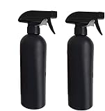A/N PEPAXON Sprühflasche Schwarz 500ml 2pcs für Haar/Reinigungslösungen/ätherische Öle/Pflanzen...