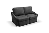 DOMO. collection Relax Couch | Dauerschläfer Boxspring Sofa mit Schlaffunktion | 2-Sitzer...