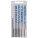 Besttoolifes 8-teiliges verlängertes Bohrer-Set für Beton, Ziegel und Fliesen, 6 mm Hartlegierung,...