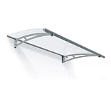 Canopia by Palram Vordach für Haustür Aquila 1500 Pultvordach 150x92 cm grau Sonnenschutz...