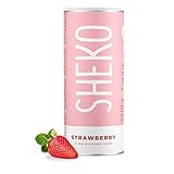 SHEKO Strawberry Erdbeere Mahlzeitersatz Shake - 25 Shakes pro Dose - Proteinreich, Glutenfrei &...