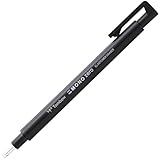 Tombow EH-KUR11 Präzisionsradierer MONO zero nachfüllbar runde Spitze, Durchmesser 2.3 mm, schwarz