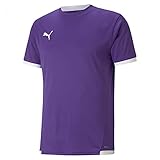 PUMA Unisex Kinder Teamliga Jersey Jr Shirt, Prism Violet-puma White, 128 EU