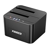 FIDECO Festplatten Dockingstation, USB3.0 SATA HDD Dockingstation für 2,5 und 3,5 Zoll SATA HDD /...