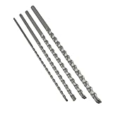 CashMuch Steinbohrer-Set, 300 mm lang, 6/8/10/12 mm Dreieckschaft, für Beton und Stein, 4 Stück