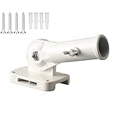 Fahnenmastsockel aus Aluminiumlegierung, um 180 Grad verstellbar, Wandmontage, Flaggenständer für...