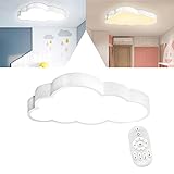 YRHome 48W Dimmbar Wolke LED Deckenleuchte Deckenlampe Wolke Effektlampe Acryl IP44 mit...