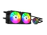 Oversteel - ZIRCON Flüssigkeitskühlung 240mm RGB, 2x PWM Lüfter 120mm RGB, TDP 200W, Kompatibel...