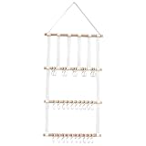 TOYANDONA Hängender Haarschmuck Organizer aus Holz mit Bändern und Haken Praktischer Stirnband...