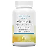 Sanhelios Sonnenvitamin D - 1000 I.E. Vitamin D3 - Unterstützt Knochen, Zähne, Muskeln und...