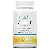 Sanhelios Sonnenvitamin D - 1000 I.E. Vitamin D3 - Unterstützt Knochen, Zähne, Muskeln und...