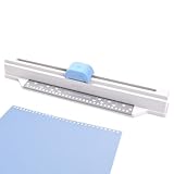 Tyinerc Papierstanzer, Loseblatt-Locher, A4-Papierlocher, 30 Löcher, handgeschoben Locher,...