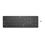 HP 230 Wireless Tastatur – Kabellos, leise, schlankes Chiclet-Design, QWERTZ deutsches Layout, 2,4...