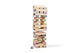 BS Toys GA520 Riesen Zahlen Turm – Holz Stapelspiel mit Würfel, 48 Blöcke & Zahlen Lernen –...