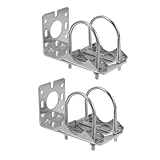 FUNNETOYU 2 Stück Aluminiumlegierung Antennenhalterung Mastklemme Wetterfeste Halterung Schnelle...