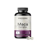 OnEnergy Maca Komplex 1200 mg - Extrakt 20:1-90 Kapseln - Enthält L-Arginin, Zink, Bockshornklee,...