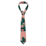 WHJSSF Herrenkrawatte mit schönen grünen Pflanzen, weich und bequem, verformt sich nicht,...