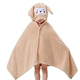 Badehandtuch Kinder Leicht Weich Baumwolle Badeponcho Handtuch Poncho Surfen Saugstark mit...