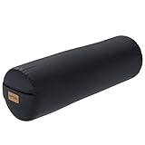 GORILLA SPORTS® Yoga Bolster - Ø20 cm, Waschbarer Bezug, aus 100% Baumwolle, mit Dinkelfüllung,...