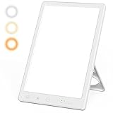 Tageslichtlampe 15000 Lux, Touch-Steuerung UV-freie Sonnenlichtlampe mit 3 Farbtemperaturen,...