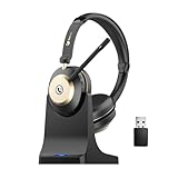 Earbay Kabelloses Headset, Bluetooth Headset mit Mikrofon Rauschunterdrückung &...