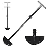Harrms Rasenkantenstecher mit Verstellbarem Griff, Manueller Kantenschneider Schwarz 86-106cm,...