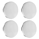 4 Stück Radnabenkappen,Felgenkappen,Nabendeckel OD 60mm ID 56mm,Nabendeckel,Universal ABS Silber...