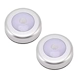 Estink Bewegungssensor Nachtlicht Kompakte LED -Induktionslampe für Schrankschubladenbett 2pcs...
